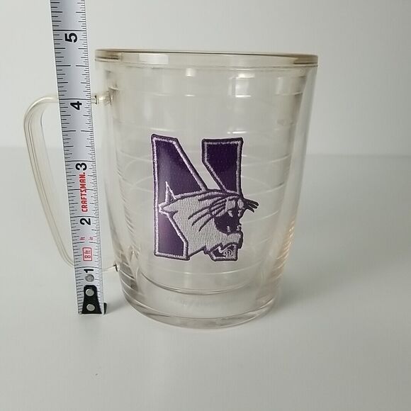 Tervis Tumbler Mug 17oz Northwestern Wildcats USA w/ handle NCAA Big 10 College - Picture 2 of 6
